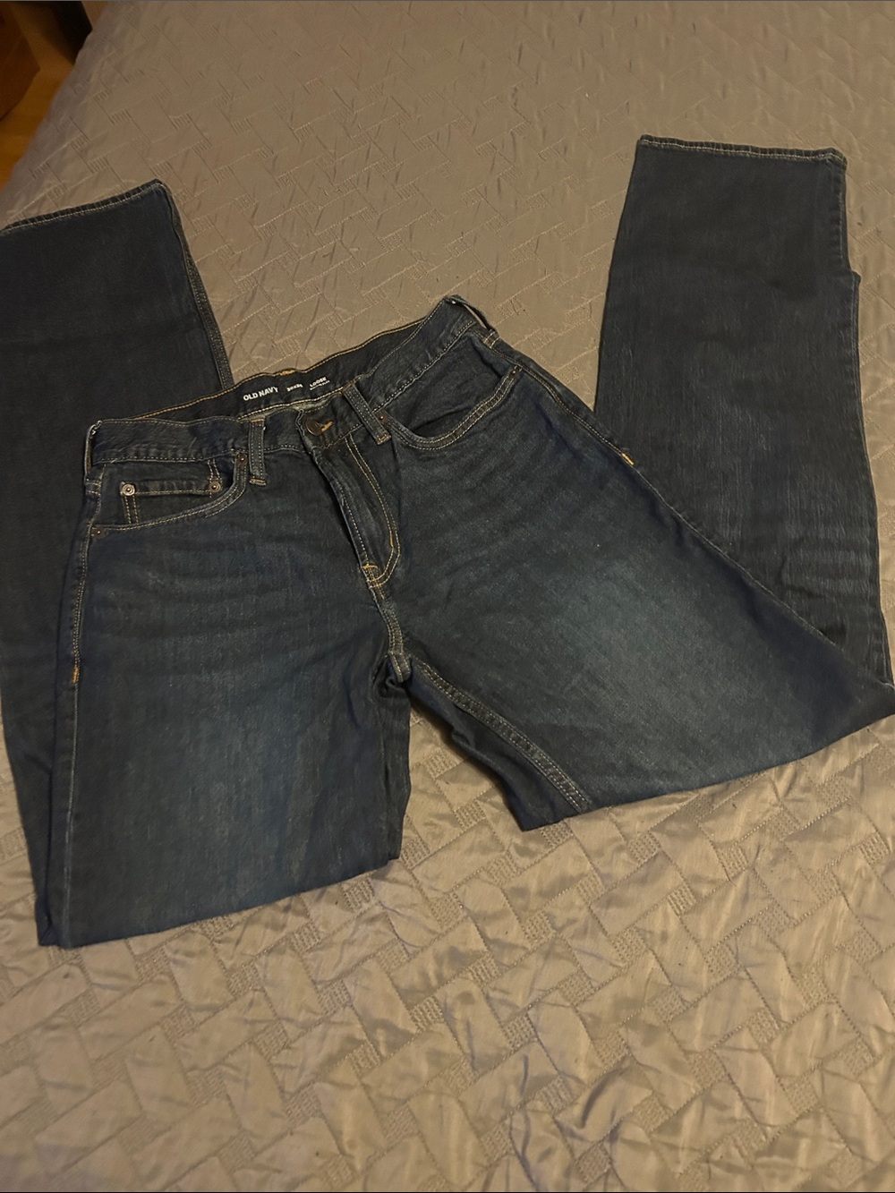 Old Navy Men's Loose 30 x 36 Jeans in Dark Blue Denim